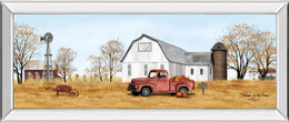 Autumn On The Farm By Billy Jacobs 18X42 Mirror Frame Print