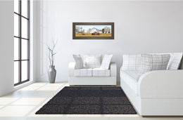 Autumn On The Farm By Billy Jacobs 18X42 Framed Print