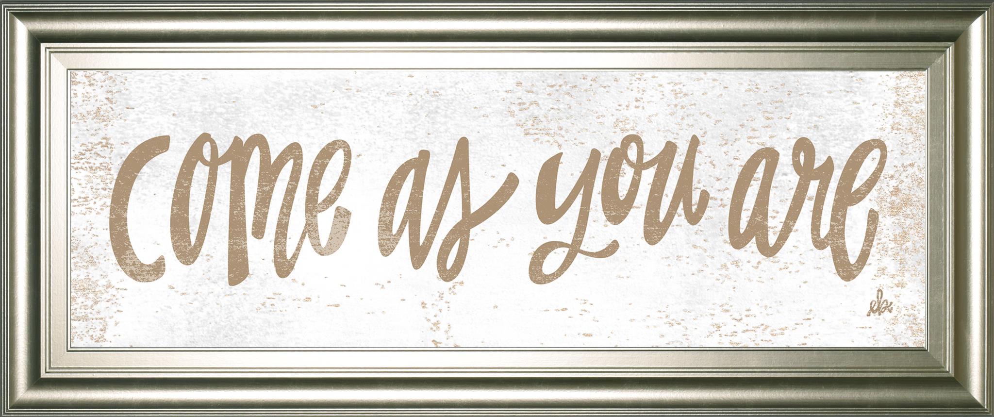 Come As You Are By Erin Barrett 18X42 Framed Print