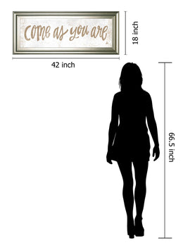 Come As You Are By Erin Barrett 18X42 Framed Print