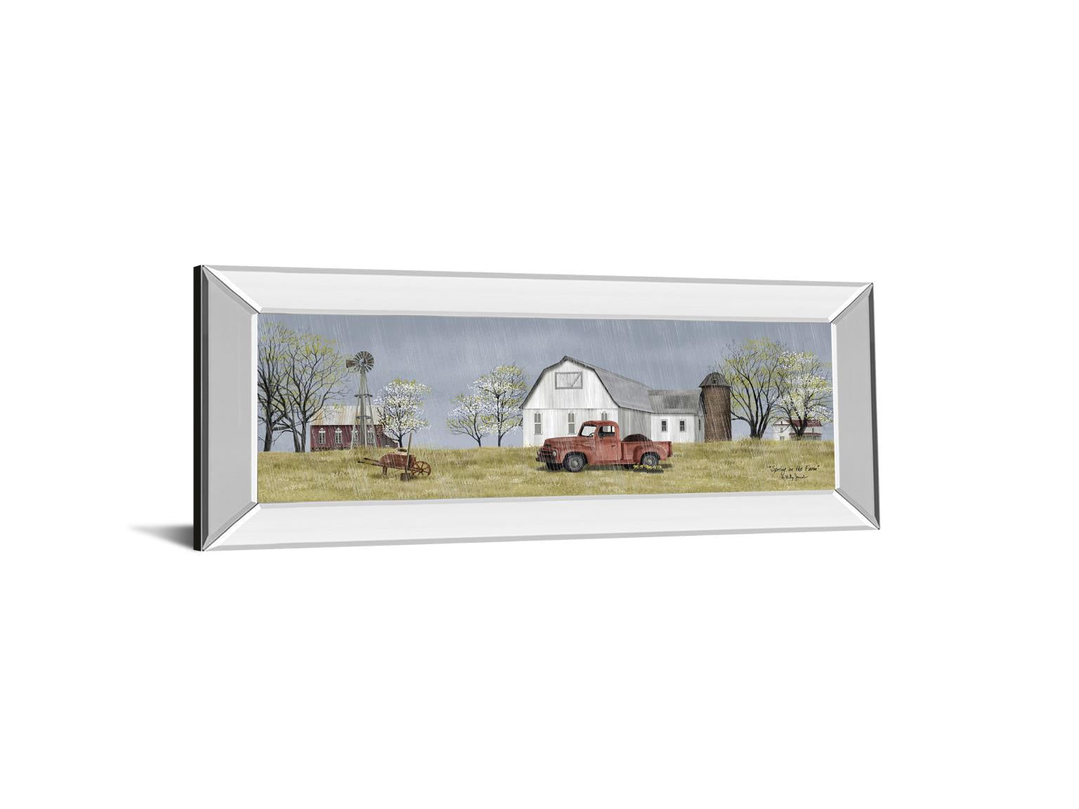 Spring On The Farm By Billy Jacobs 18X42 Mirror Frame Print