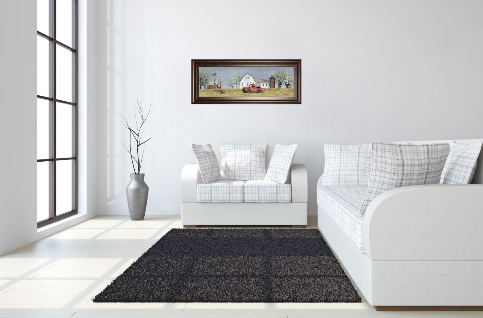 Spring On The Farm By Billy Jacobs 18X42 Framed Print