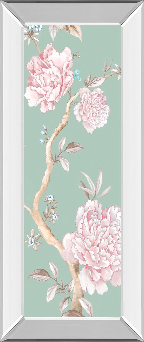 Oriental Garden I By Eva Watts 18X42 Mirror Frame Print
