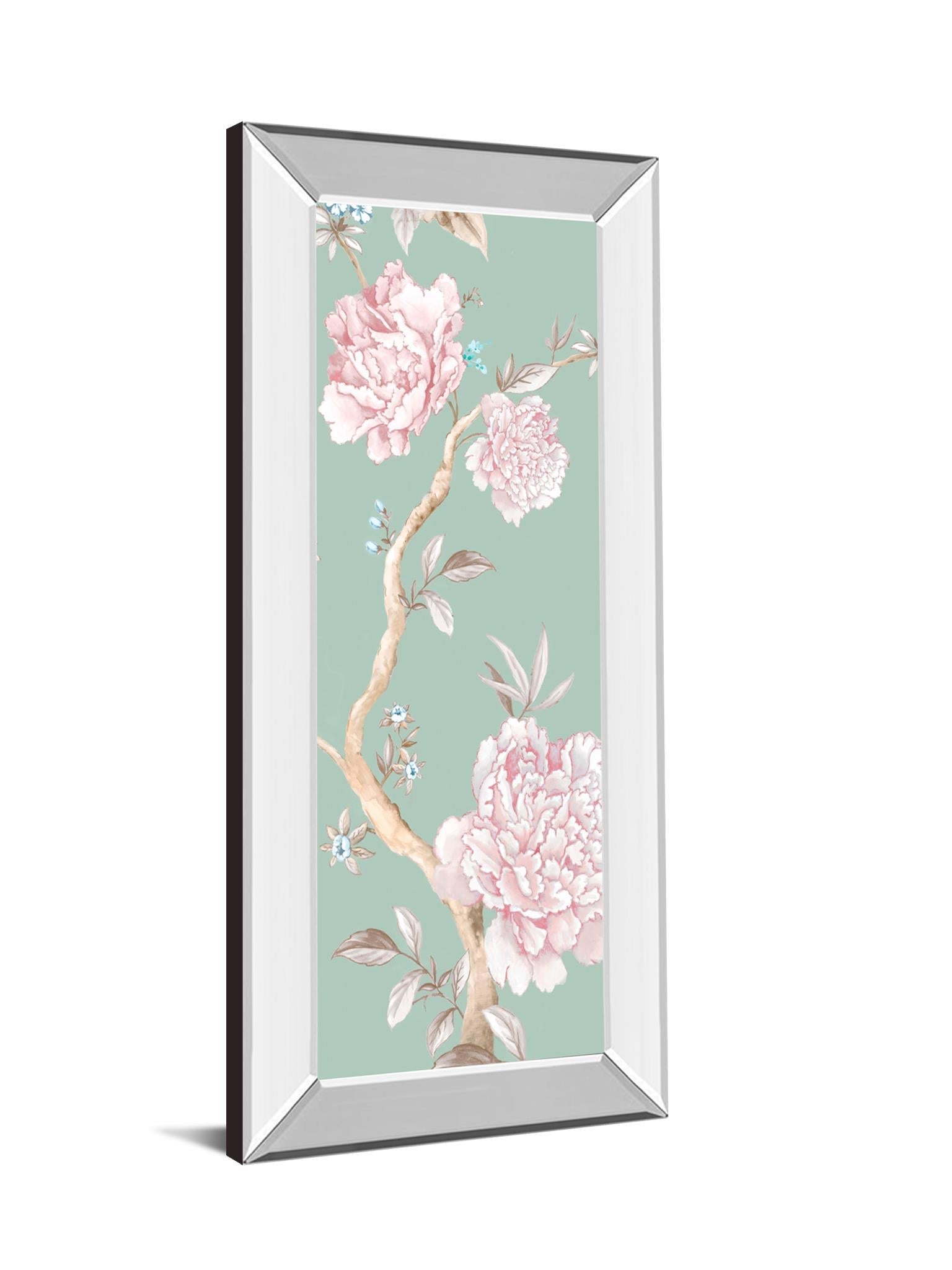 Oriental Garden I By Eva Watts 18X42 Mirror Frame Print
