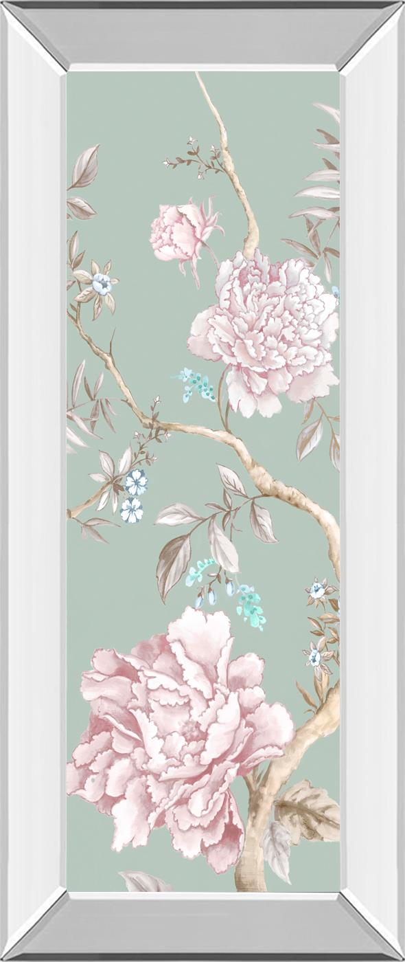Oriental Garden I By Eva Watts 18X42 Mirror Frame Print