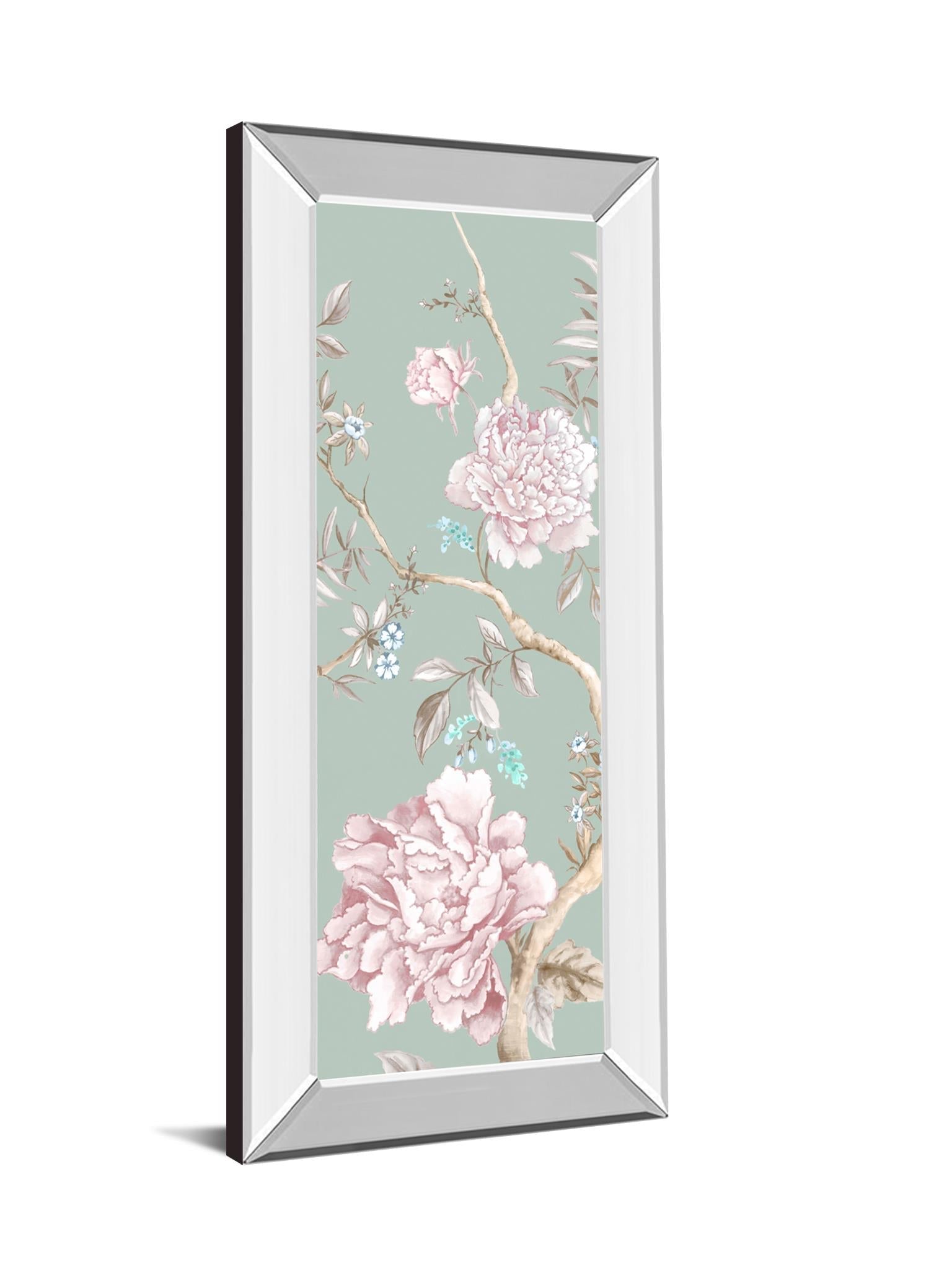 Oriental Garden I By Eva Watts 18X42 Mirror Frame Print