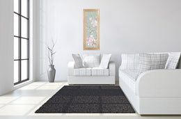 Oriental Garden I By Eva Watts 18X42 Framed Print