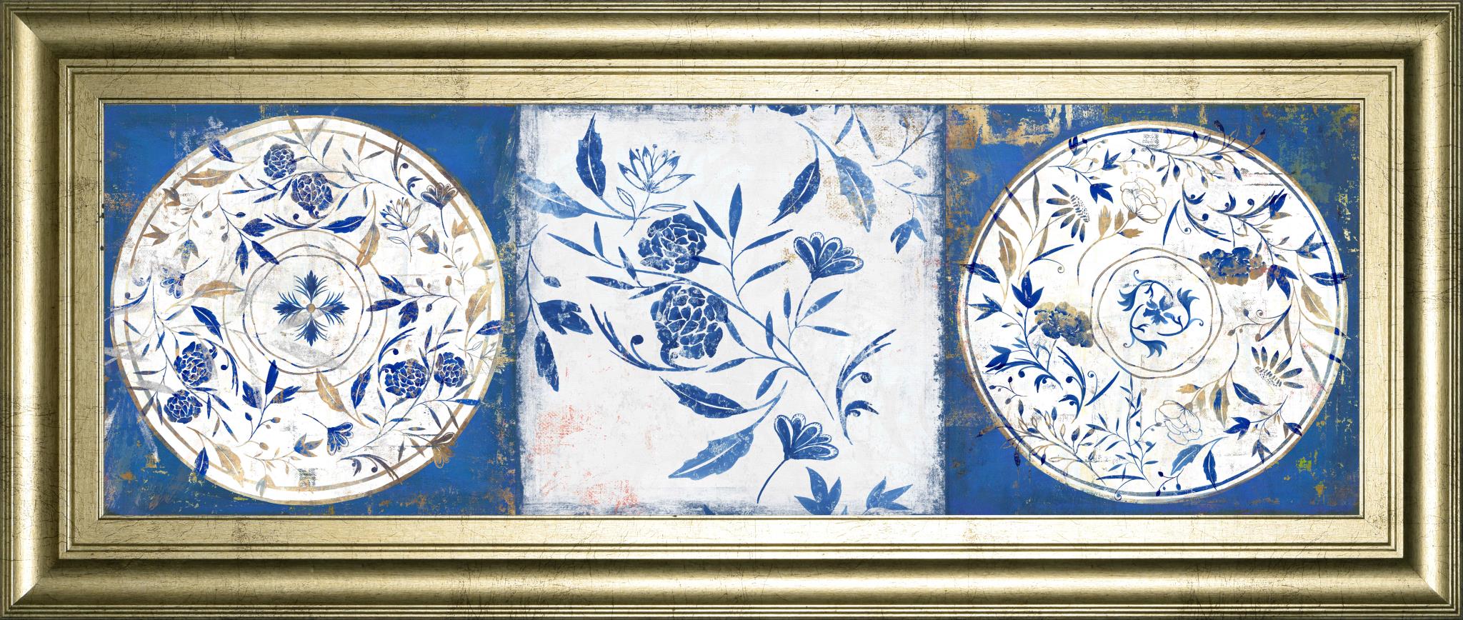 Indgio Ceramics Ii By Isabelle Z 18X42 Framed Print
