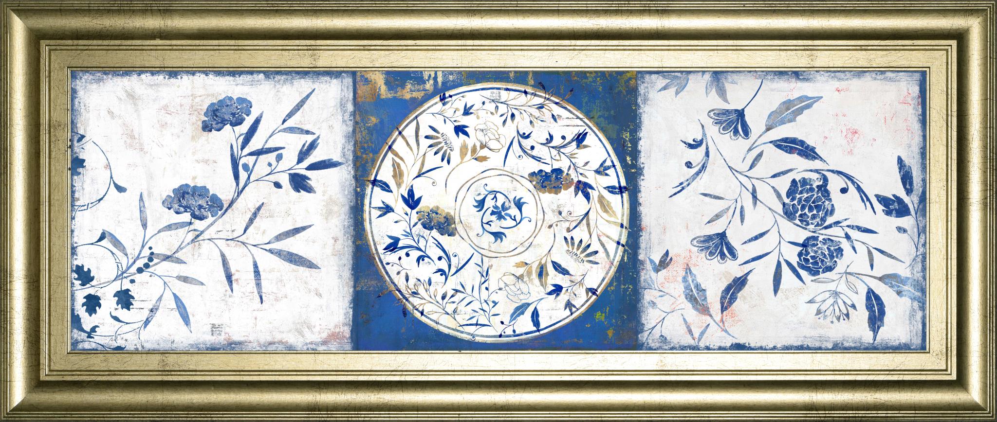 Indgio Ceramics I By Isabelle Z 18X42 Framed Print