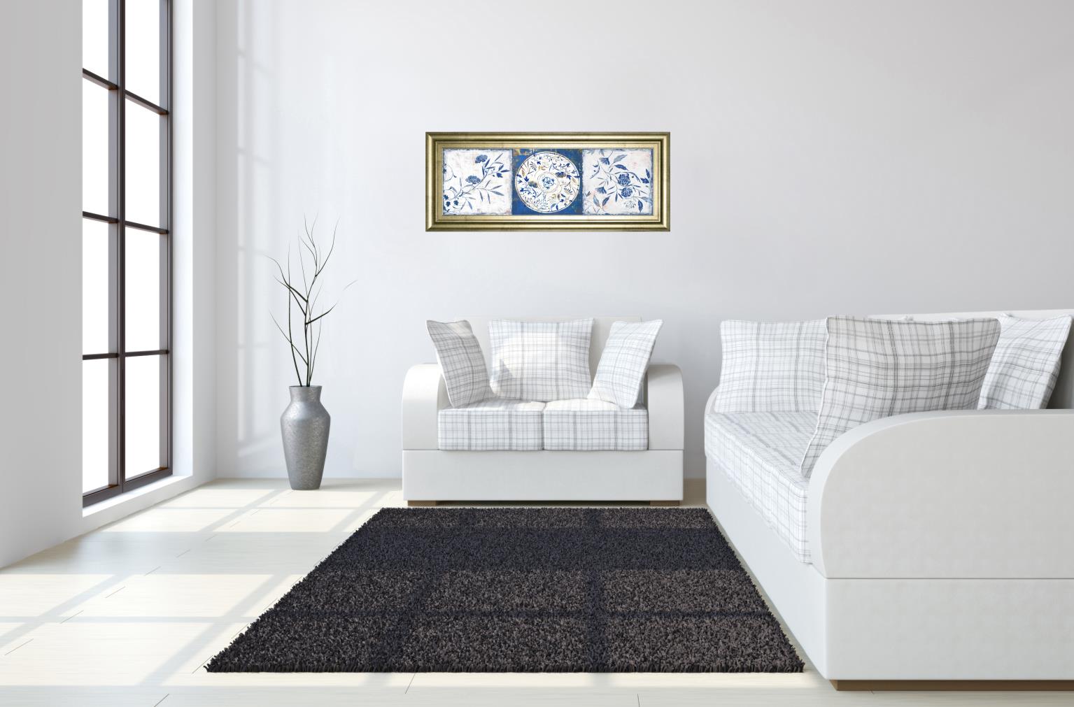 Indgio Ceramics I By Isabelle Z 18X42 Framed Print