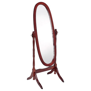 Foyet Wood Adjustable  Length Cheval Mirror Black