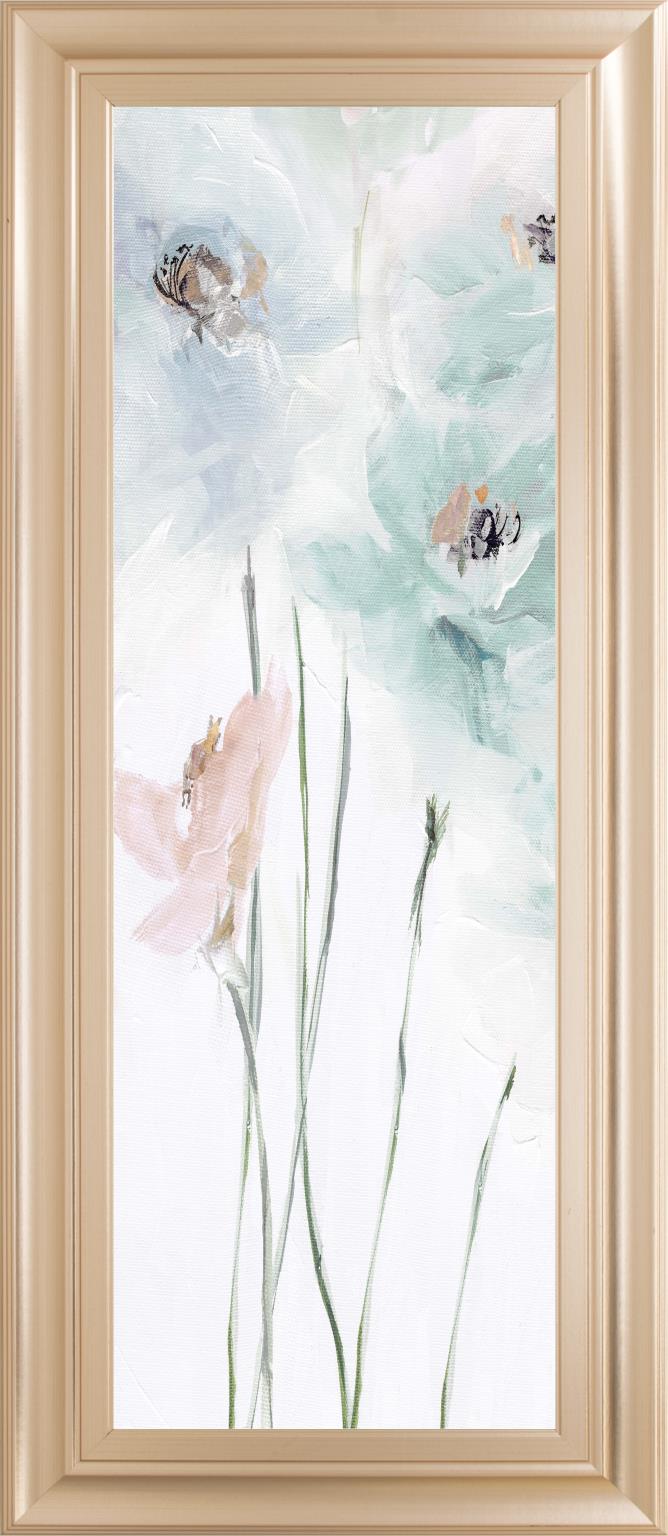 Spring Poppies Ii By Susan PepeÂ  18X42 Framed Print