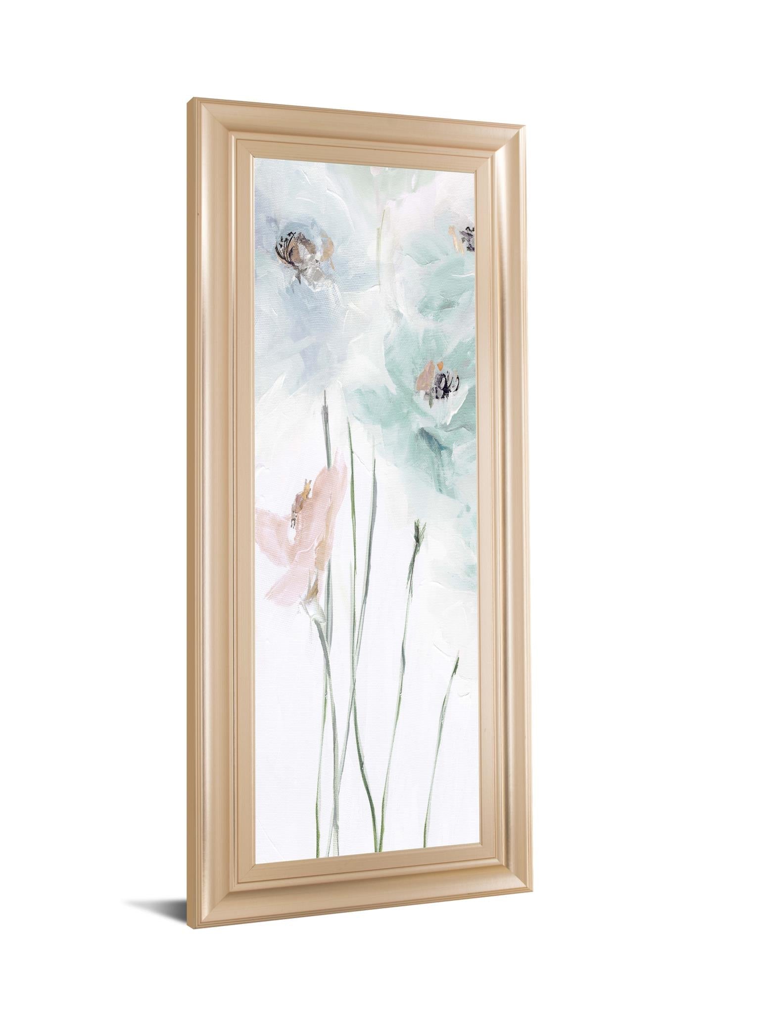 Spring Poppies Ii By Susan PepeÂ  18X42 Framed Print
