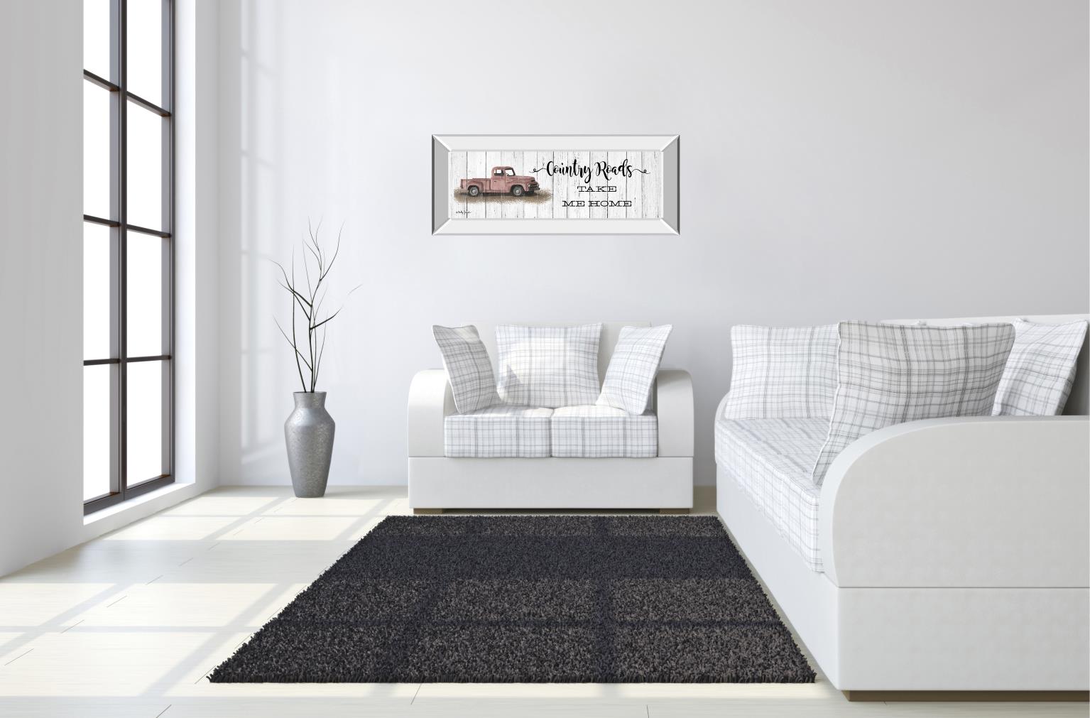 Take Me Home Country Roads By Billy Jacobs 18X42 Mirror Frame Print