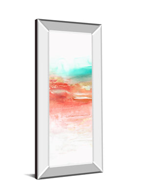 Earth Neon I By Pi Studio 18X42 Mirror Frame Print