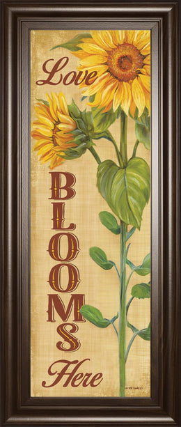 Love Blooms Here By Ed Wargo 18X42 Framed Print