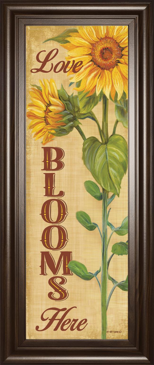 Love Blooms Here By Ed Wargo 18X42 Framed Print