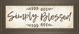Simply Blessed By Annie Lapoint 18X42 Framed Print