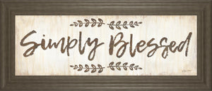 Simply Blessed By Annie Lapoint 18X42 Framed Print