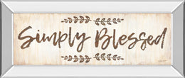 Simply Blessed By Annie Lapoint 18X42 Mirror Frame Print