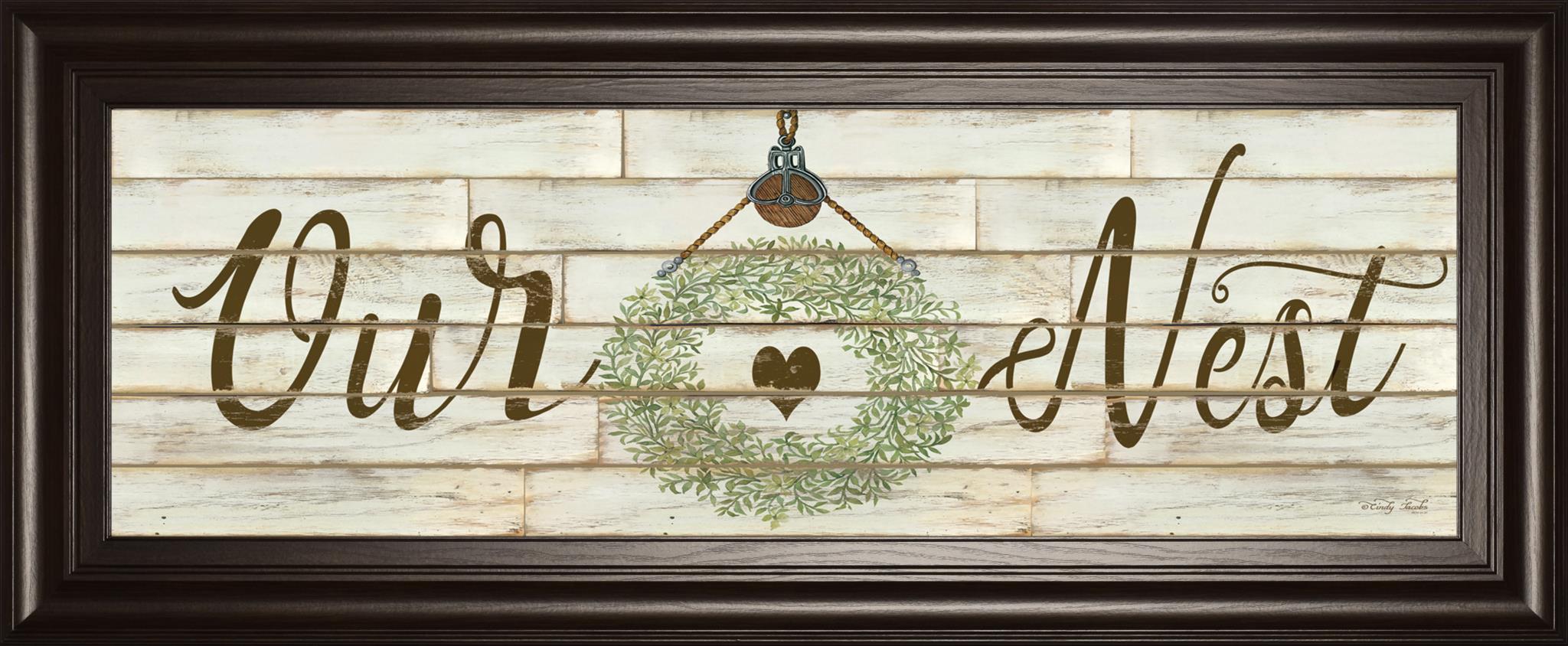 Our Nest By Cindy Jacobs 18X42 Framed Print