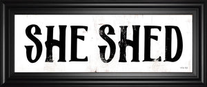 She Shed By Cindy Jacobs 18X42 Framed Print