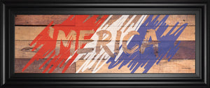 Merica By Front Porch Pickins 18X42 Framed Print
