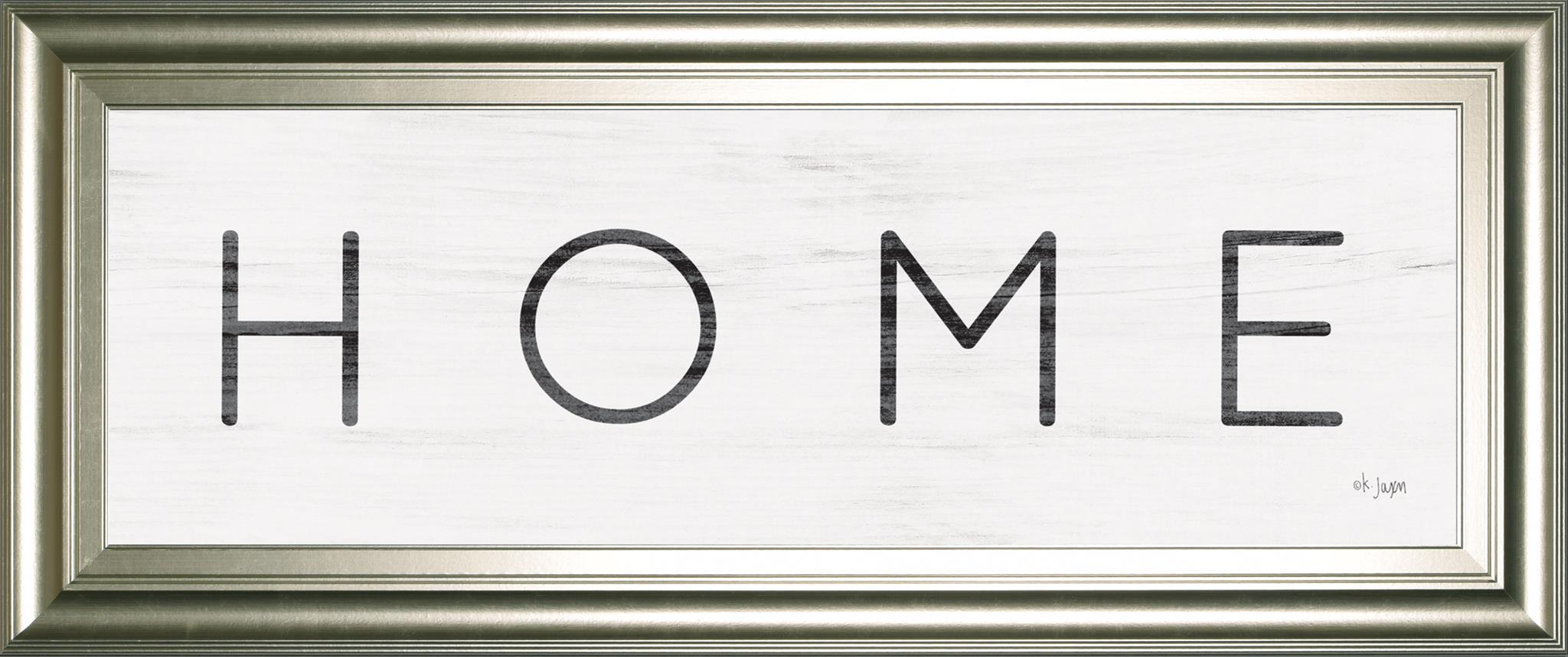 Home By Jaxn Blvd 18X42 Framed Print