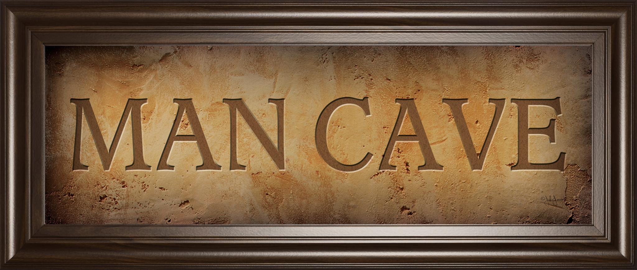 Man Cave By John Jones 18X42 Framed Print