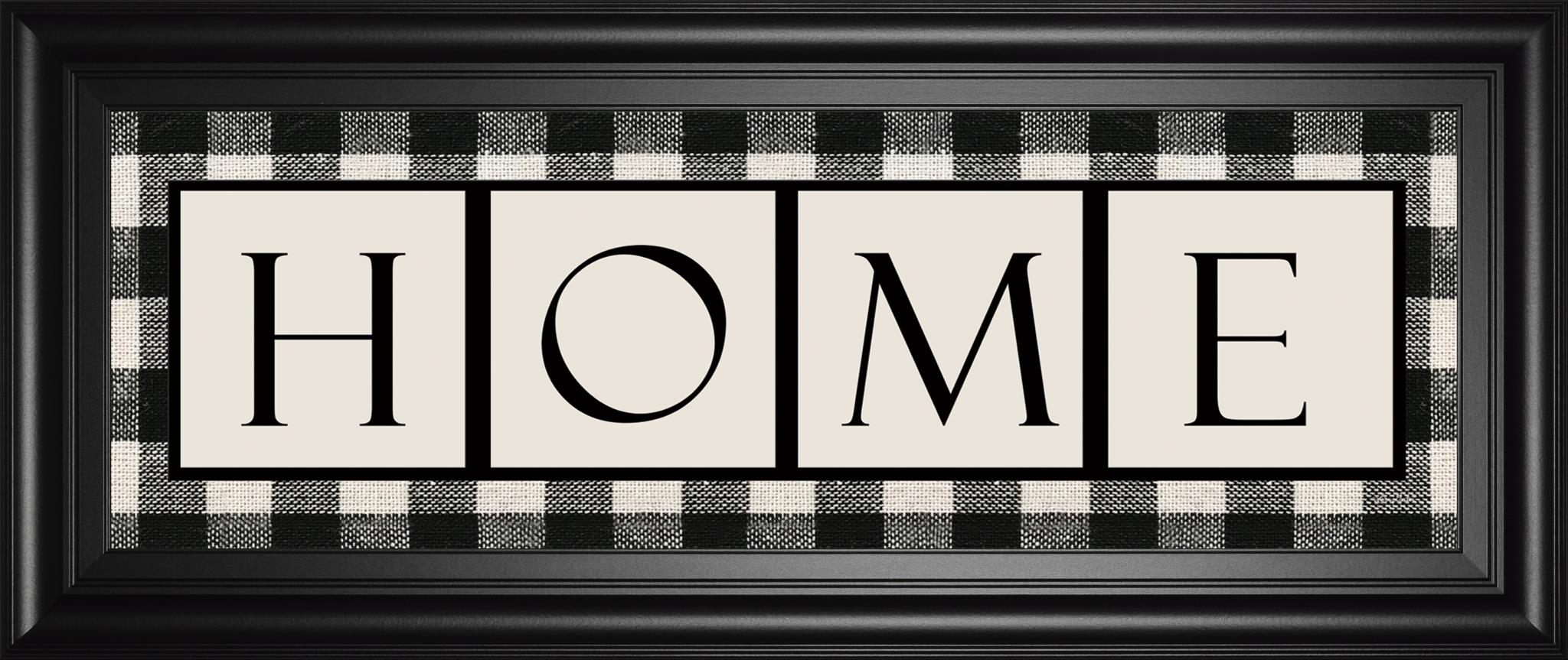 Buffalo Plaid Home By Lori Deiter 18X42 Framed Print