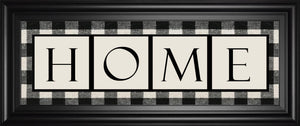 Buffalo Plaid Home By Lori Deiter 18X42 Framed Print