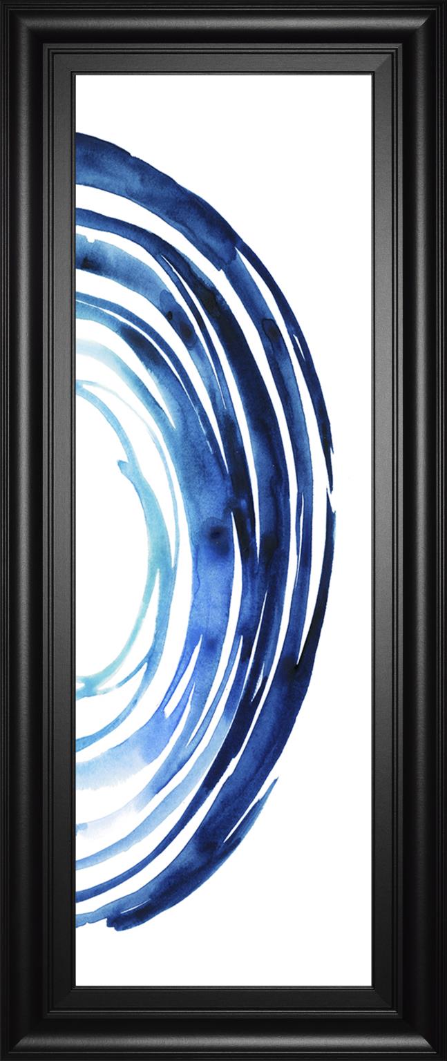 Blue Vortex Ii By Grace Popp 18X42 Framed Print