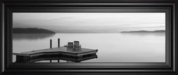 Black & White Water Panel Xi By James Mcloughlin 18X42 Framed Print