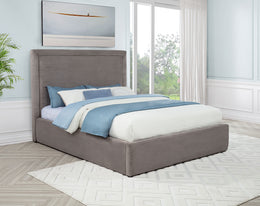 Lawson 55-inch Upholstered  Platform Bed Light