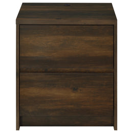 Westpark 2-drawer Nightstand LED Lights and USB Black