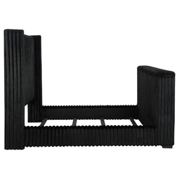 Centergrove Upholstered Queen Wingback TV Bed Black