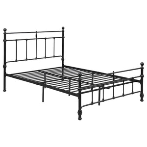 Novak 48-inch Metal  Open Frame Bed Matte Black