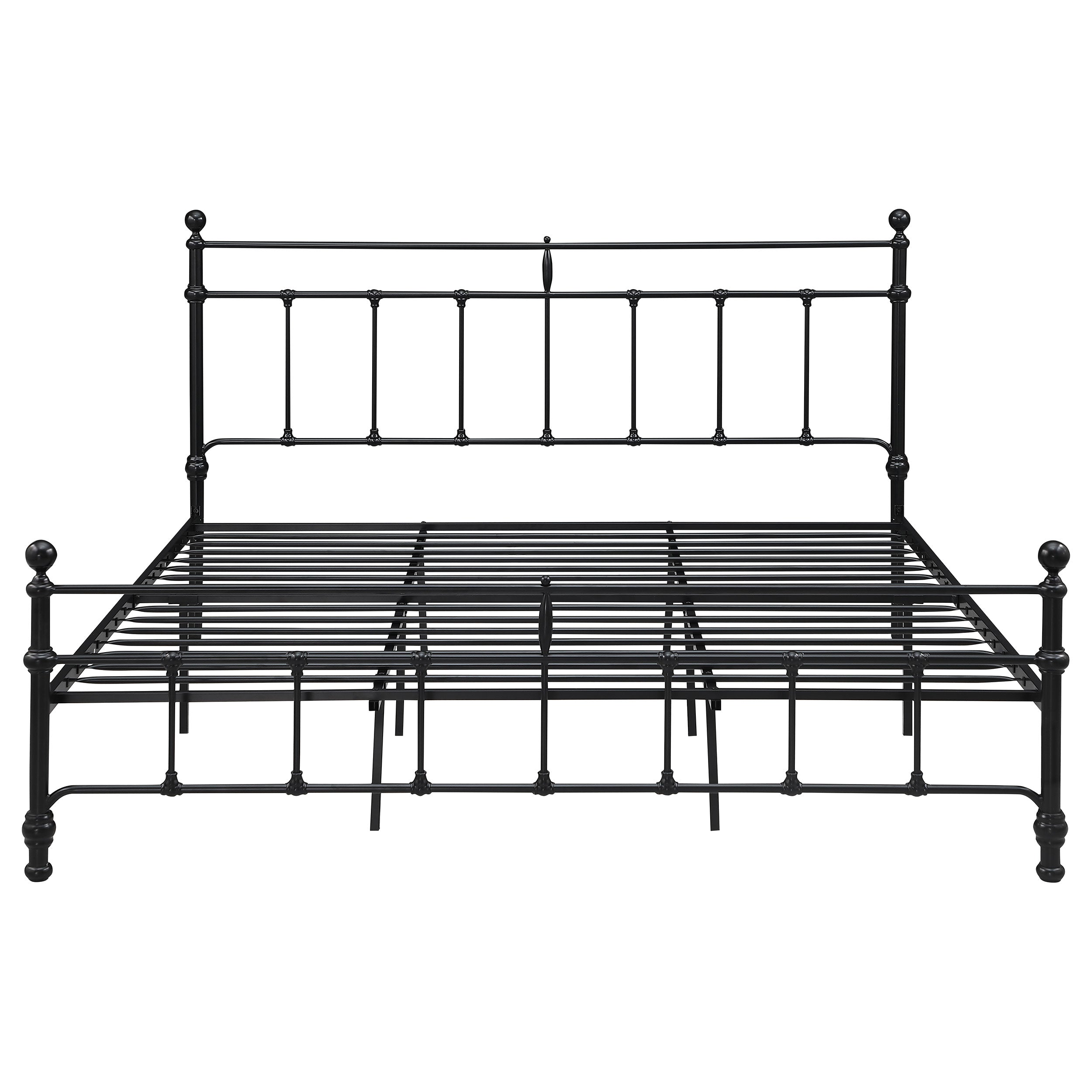 Novak 48-inch Metal  Open Frame Bed Matte Black