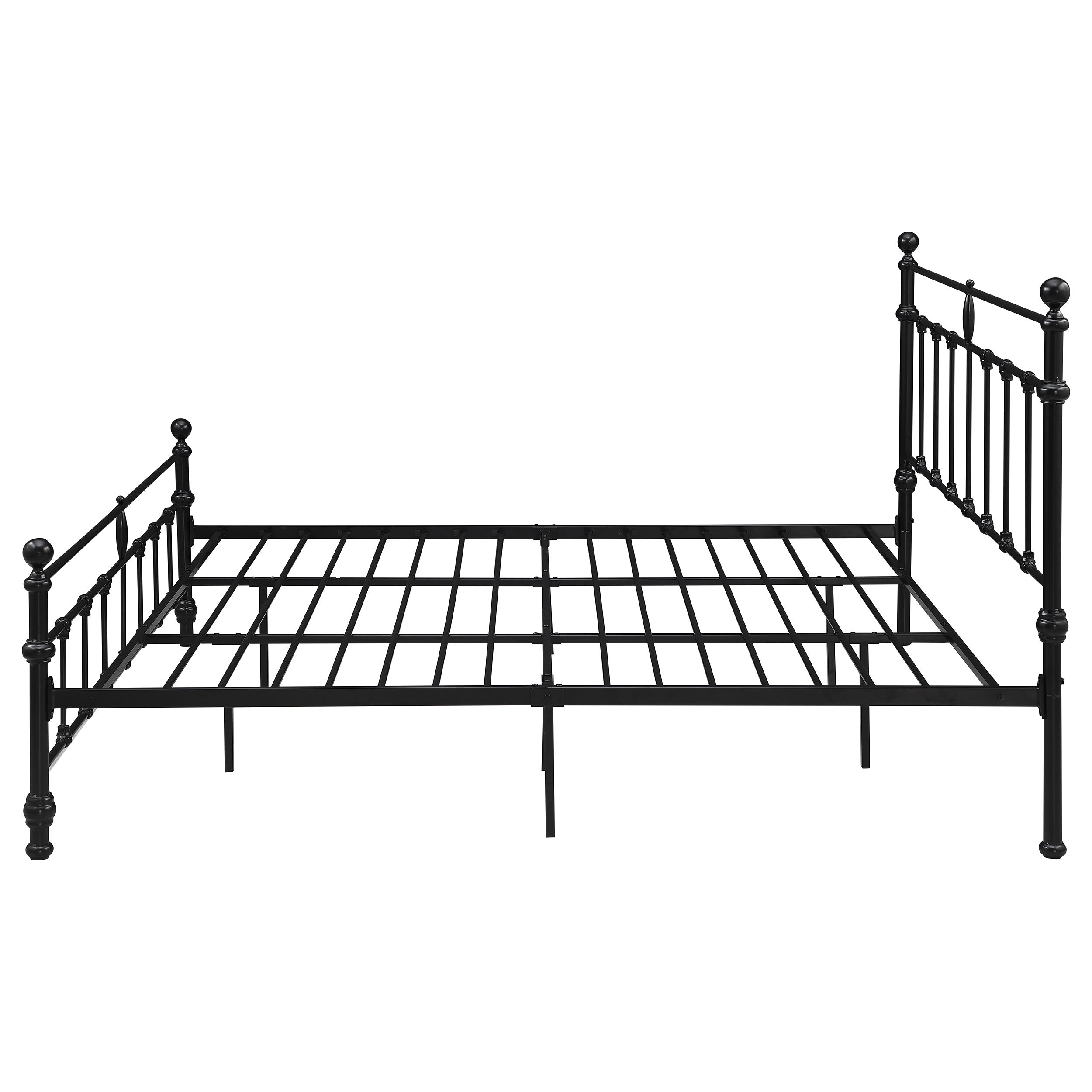 Novak 48-inch Metal  Open Frame Bed Matte Black