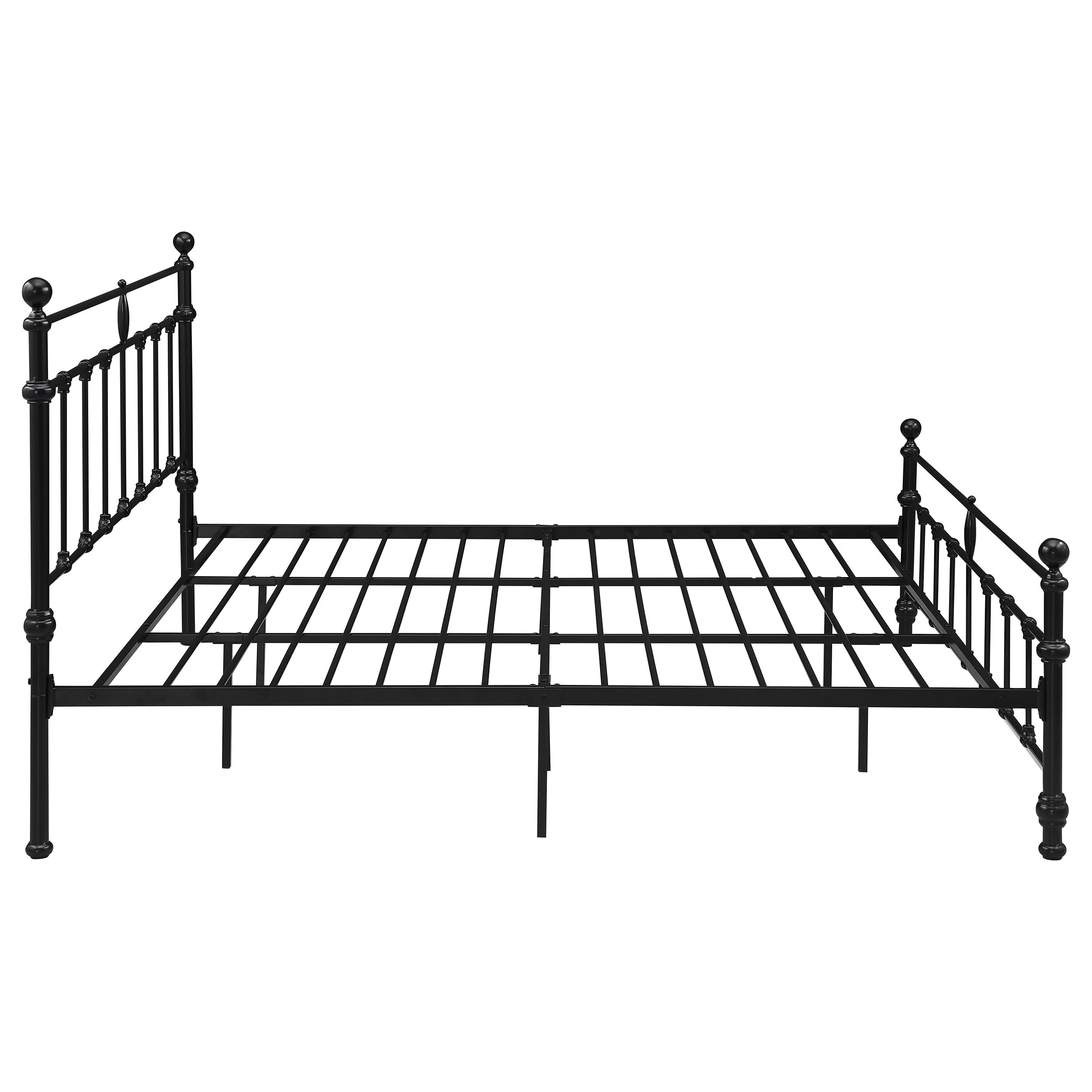 Novak 48-inch Metal  Open Frame Bed Matte Black