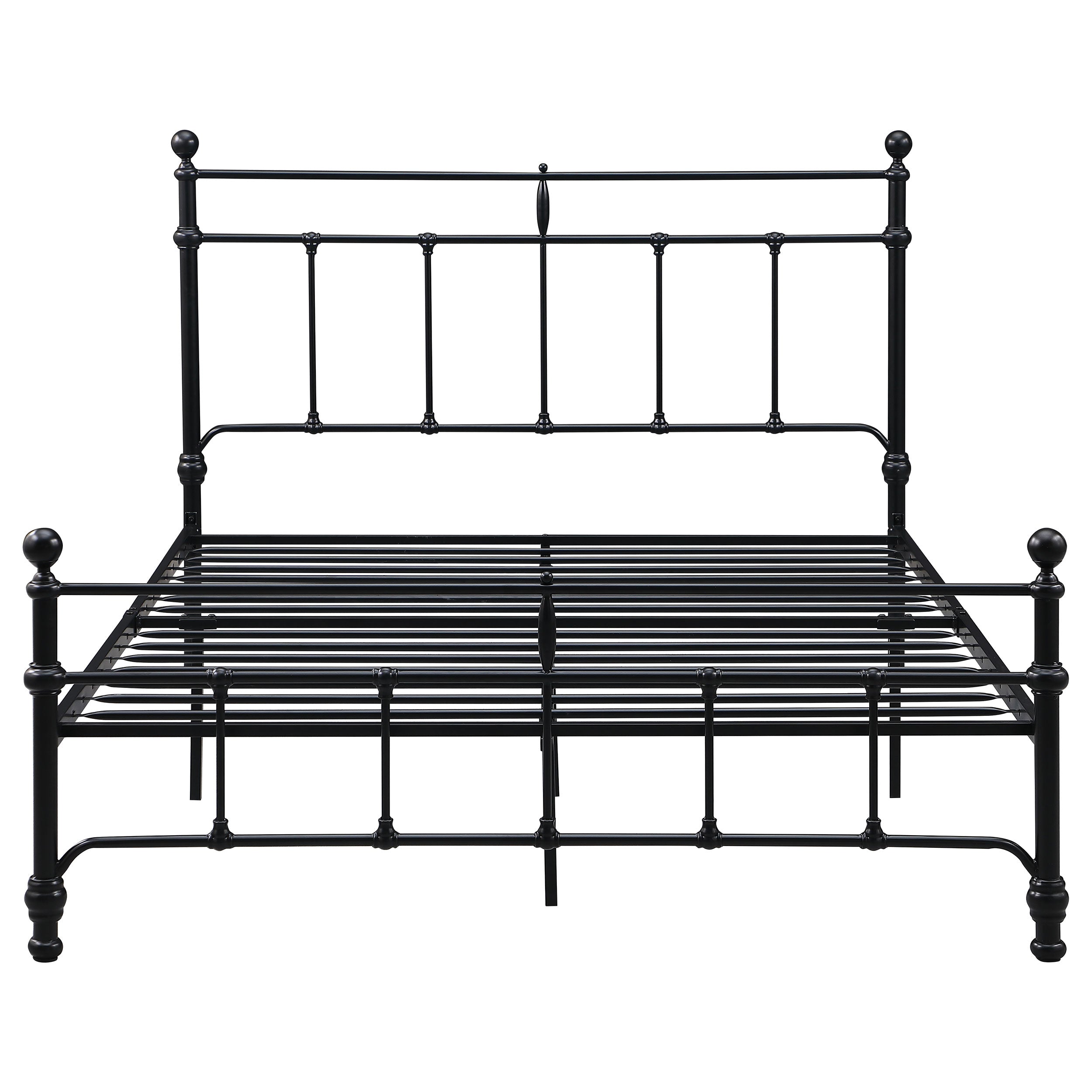 Novak 48-inch Metal  Open Frame Bed Matte Black