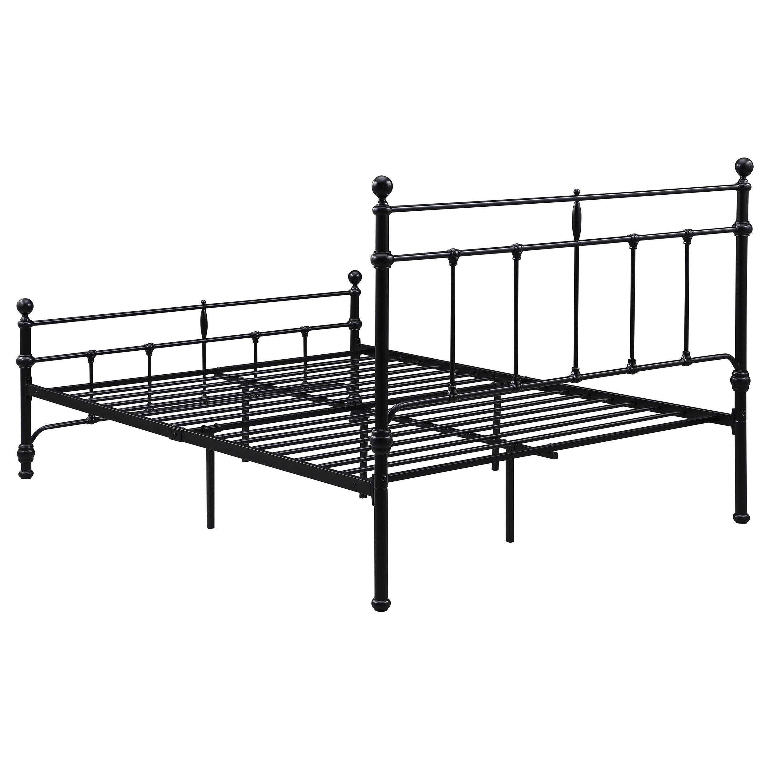Novak 48-inch Metal  Open Frame Bed Matte Black