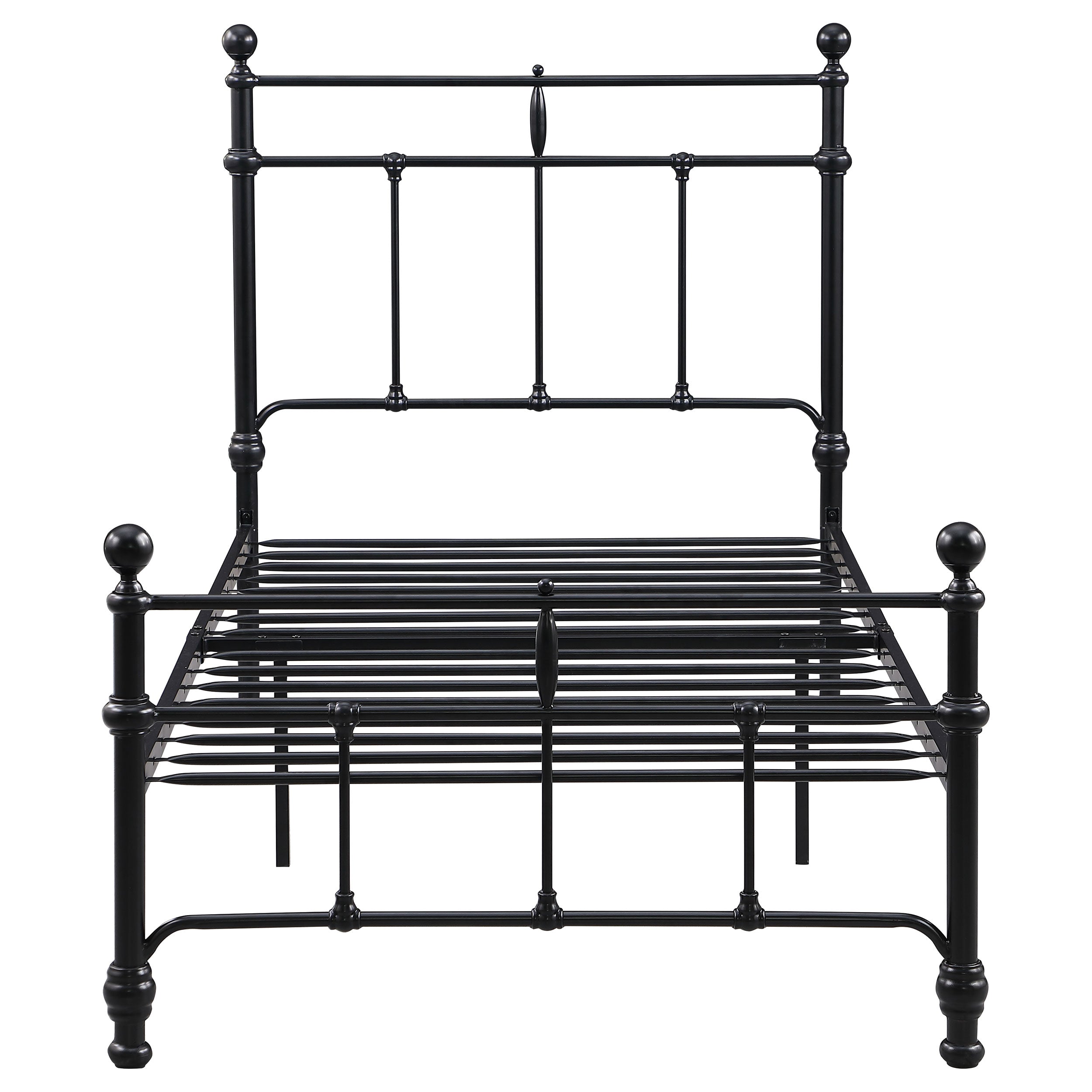 Novak 48-inch Metal  Open Frame Bed Matte Black
