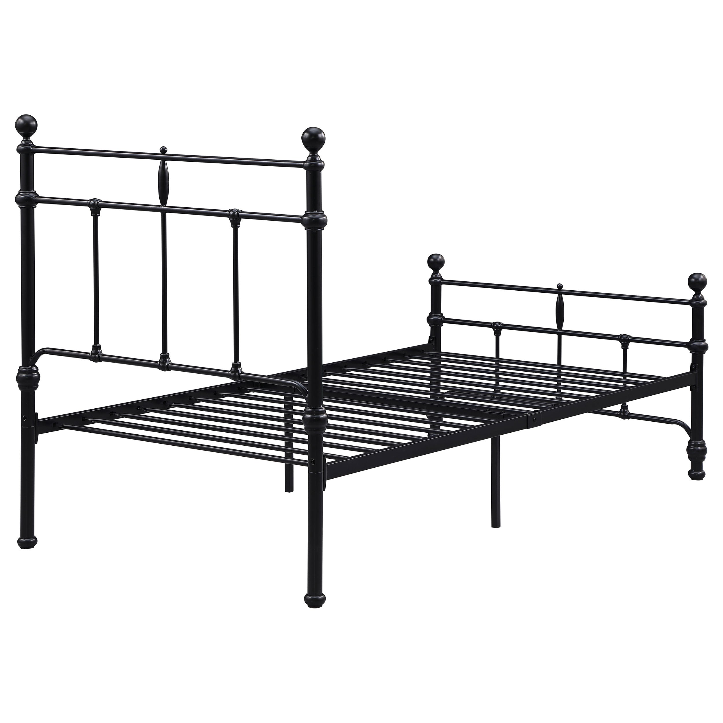 Novak 48-inch Metal  Open Frame Bed Matte Black