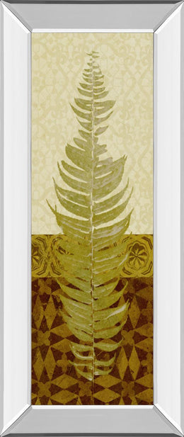 Tropical Frond Ii By Alonzo Saunders 18X42 Mirror Frame Print