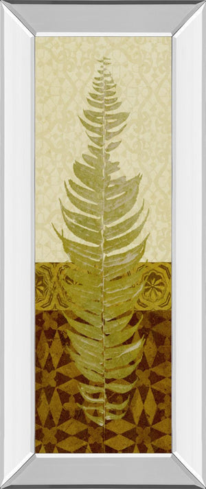 Tropical Frond Ii By Alonzo Saunders 18X42 Mirror Frame Print