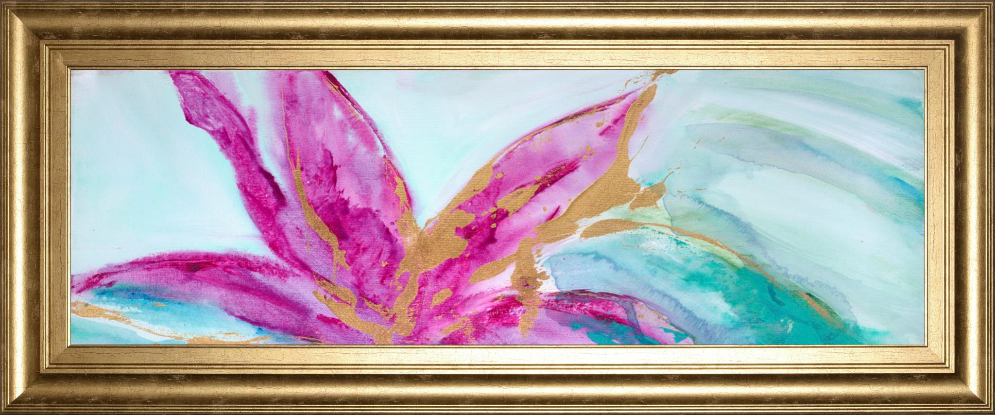 Magenta Colores I By Suzanne Wilkins 18X42 Framed Print