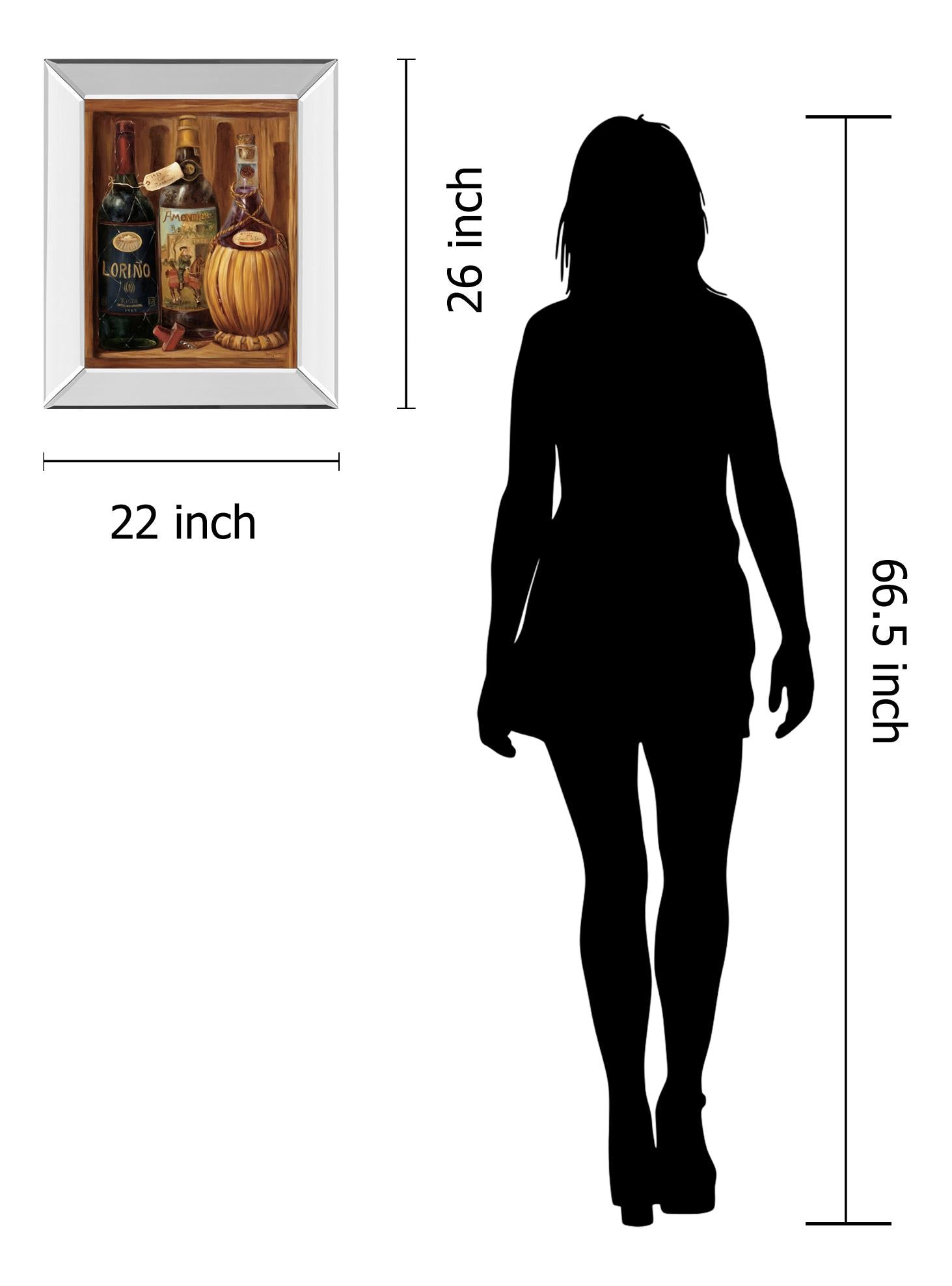 Mirrored Frame Promotional Line 22X26 22X26 Mirror Frame Print