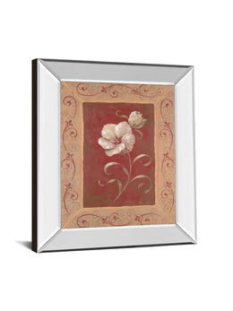 Mirrored Frame Amanda'S Hibiscus By Vivian Flasch 22X26 Mirror Frame Print