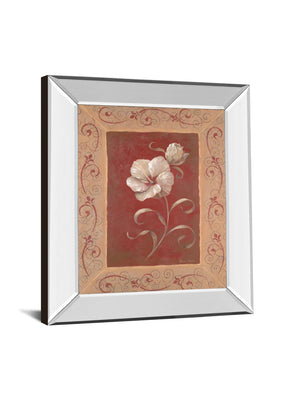 Mirrored Frame Amanda'S Hibiscus By Vivian Flasch 22X26 Mirror Frame Print
